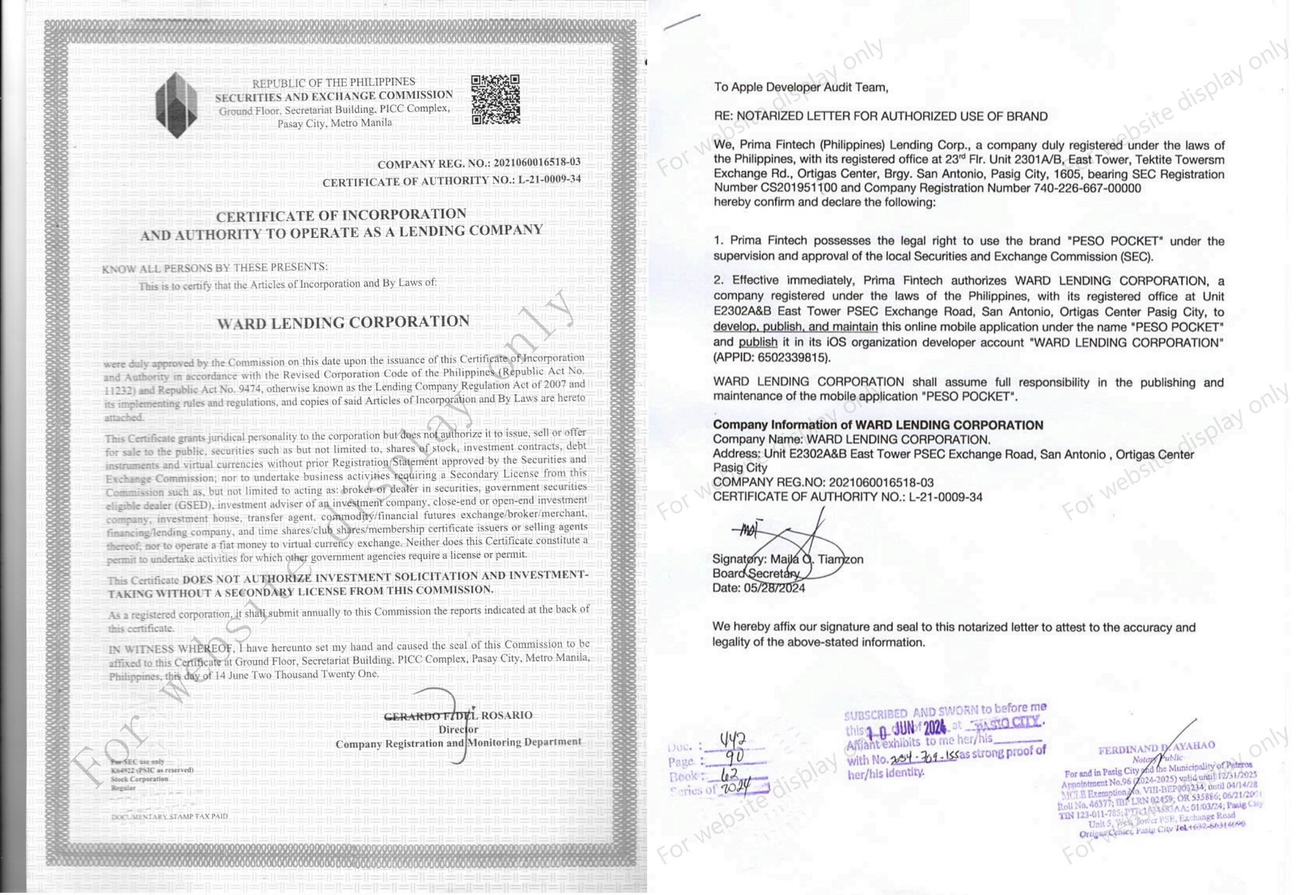 Relevant Authorizations